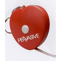 Heart Retractable Tape Measure Key Chain